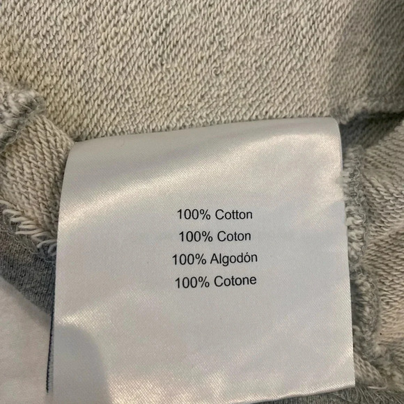 PYER MOSS Cropped Grey Logo Hoodie size Small - Picture 10 of 11